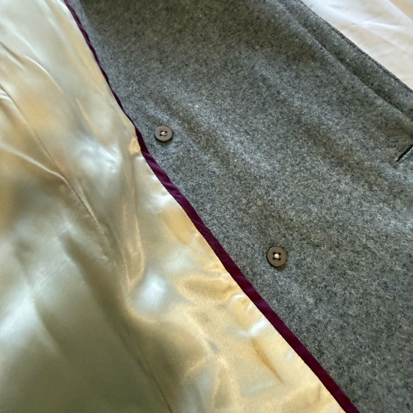 J. Crew Vintage 100% Wool Peacoat Grey Double Breasted Jacket Sz XS Style 85693 - Picture 12 of 16